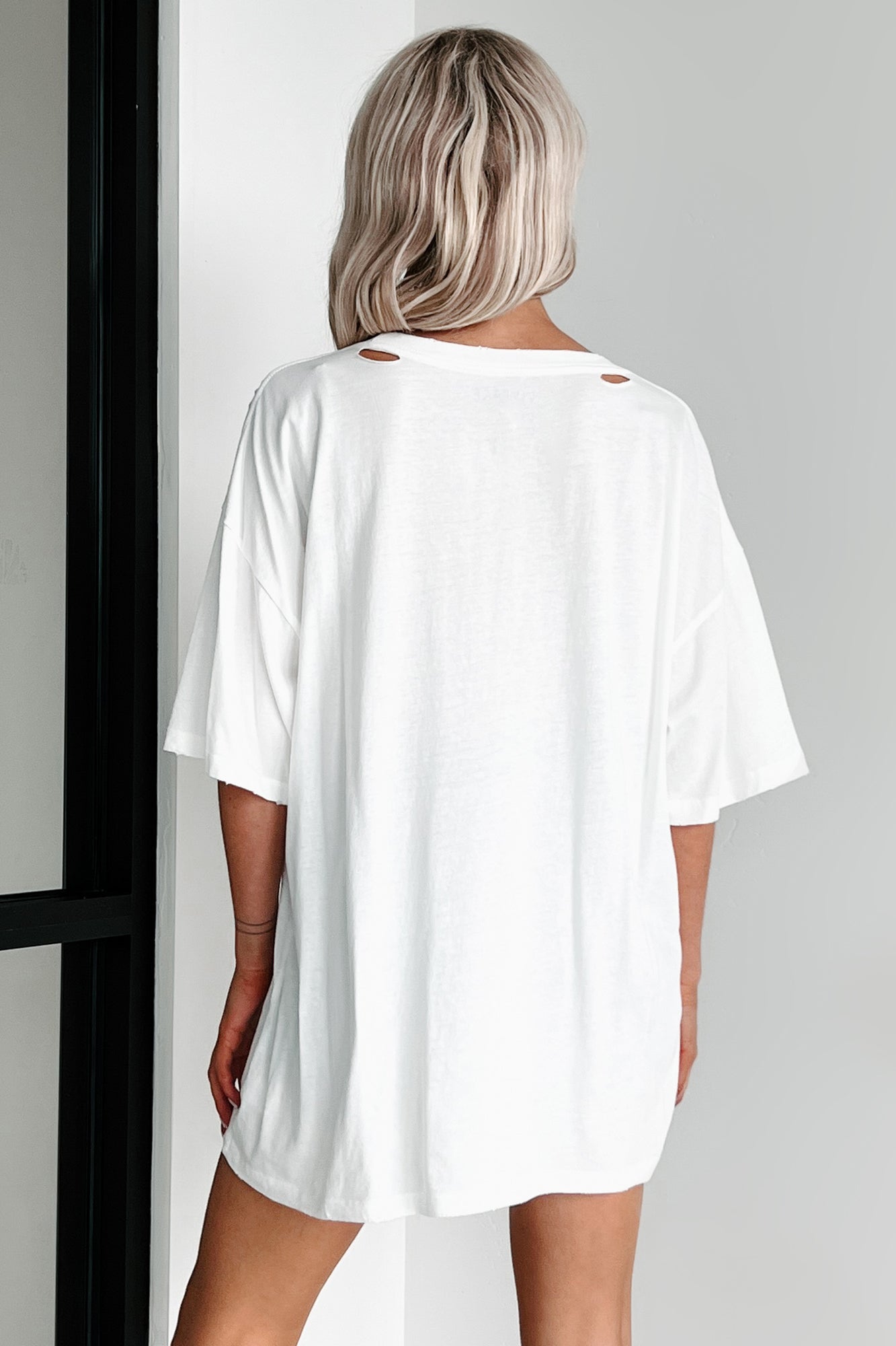 Unexpected Feelings Checker Heart Graphic Tee (Ivory)